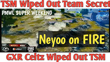 TSM Entity vs Team Secret Vs GXR Celtz | Neyoo On FIRE | PMWL EAST - Super Weekend Season Zero 2020