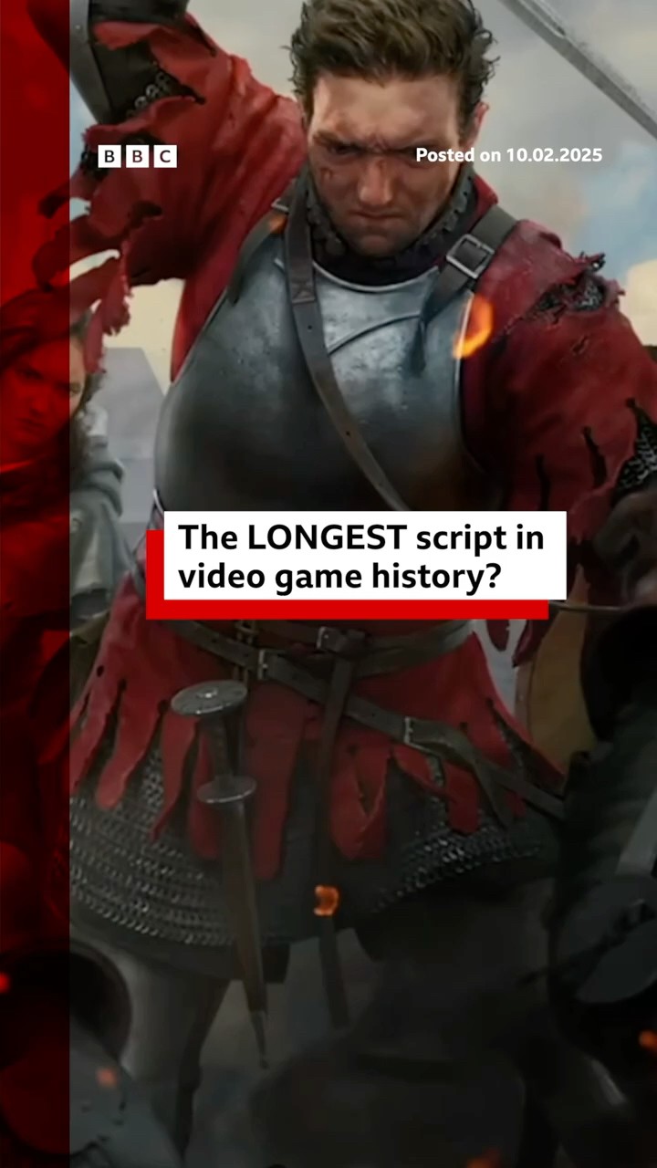 Could Kingdom Come Deliverance II have the longest script in gaming history? #KCDII #Gaming #BBCNews