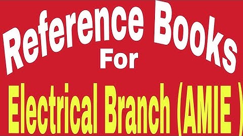 Reference books for electrical core subjects