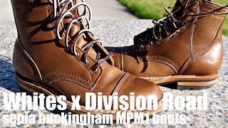 WHITES x DIVISION ROAD cf stead sepia brown buckingham/ MPM1 service boots