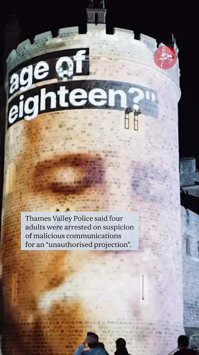 Images of Trump and Epstein are projected onto Windsor Castle as police make four arrests