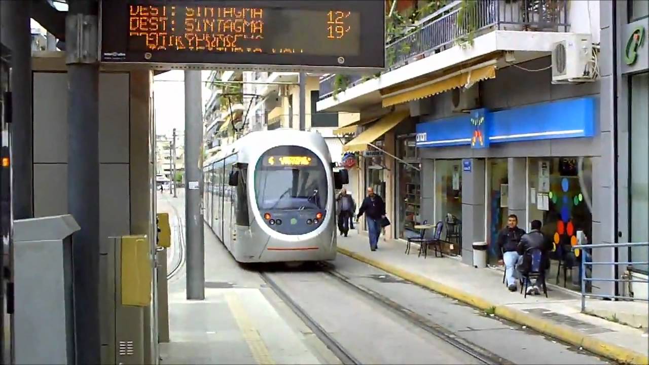 The tramway in Athens,Greece (HD) YouTube