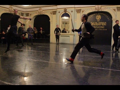 Erisioni ერისიონი Dancing with Swords in the Dark (Georgian Dancing)