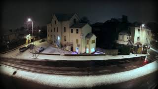 Snow Timelapse Cambridge Road London Road Junction Kingston upon Thames Surrey UK