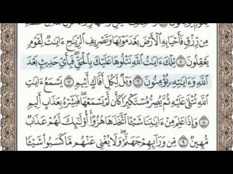 سورة الجاثية الصفحة 499 من الاية 1 الى 13 عبدالباسط عبدالصمد مجود 
