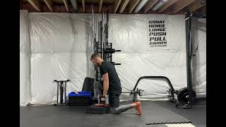 Alternating Front Foot Elevated Dumbbell Reverse Lunge