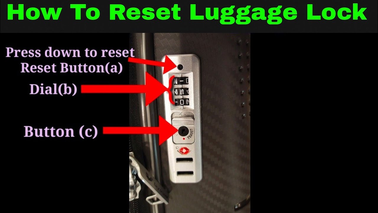 How to reset Trolley Bag  Luggage Bag password  Skybag password reset   as boy creation  YouTube