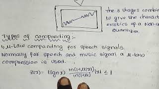 Companding|Types of Companding|Digital communications|
