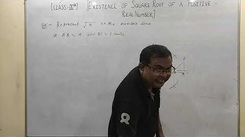 Existence of square root of a positive real number for (Class 9th)