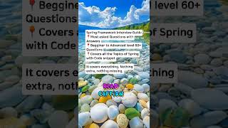 Spring complete interview guide#java #springinterview #techtrends #coding #codinginterview