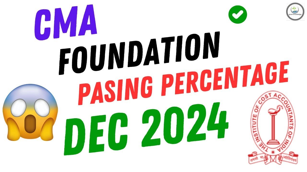 CMA Foundation December 2024 Passing Percentage Revealed! - YouTube