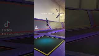 Crazy flip combo at public trampoline park. #TickTickBoom.