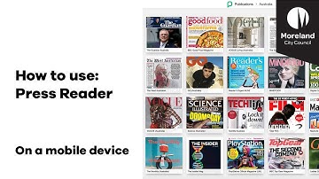 How to use Press Reader on a mobile device