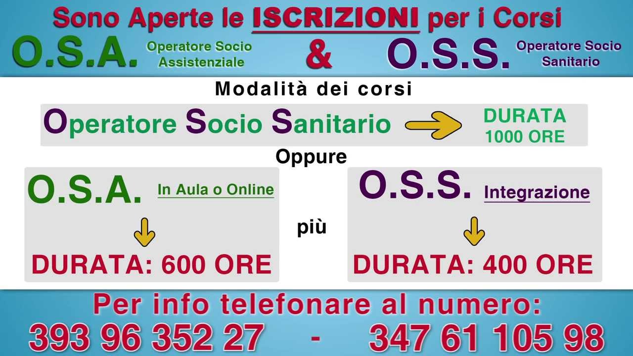 Regione Campania Corsi O.s.s. Gratuiti 2024