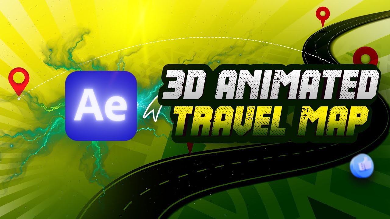 🎥 Day 01: Clean 3D Animated Travel Map in After Effects - YouTube