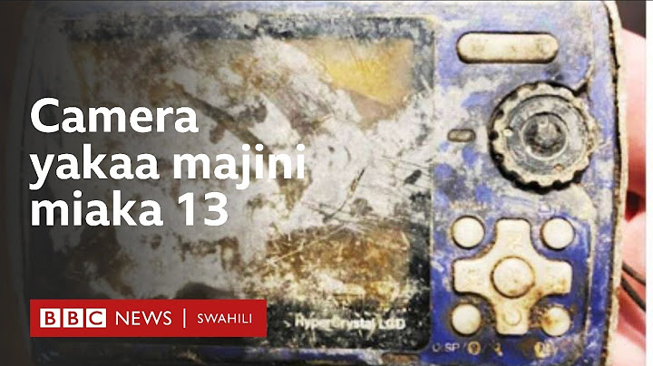 Kamera yakaa miaka 13 kwenye maji, picha zake zanunusurika