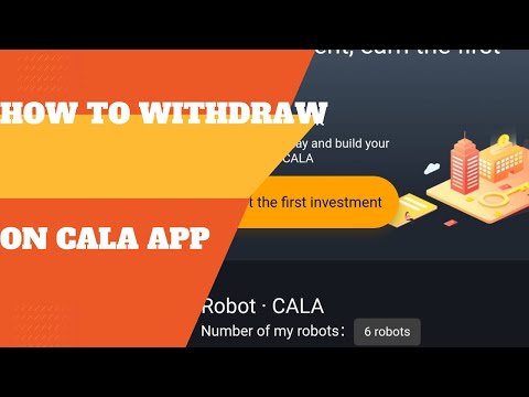 How To Withdraw On Cala Trading App