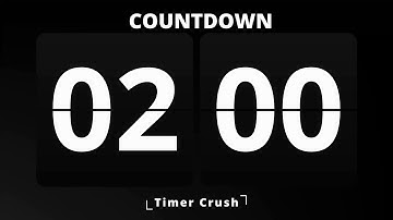 2 Minutes Countdown Flip Clock Timer with Beeps