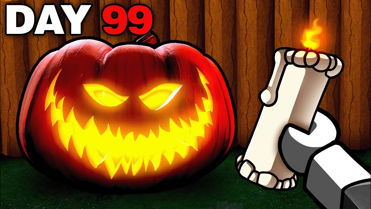 I Survived the HALLOWEEN UPDATE in 99 Nights in the Forest