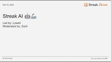 Streak CRM - a class on using AI features inside your pipeline