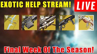 LIVE - Destiny 2 HELP STREAM! WISH ENDER, VOX OBSCURA, XENOPHAGE + MORE!