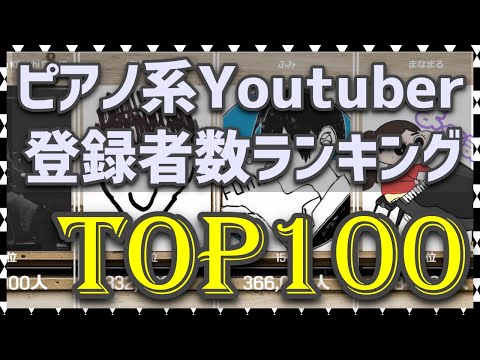 【2021年3月】ピアノ系Youtuber登録者数ランキングTOP100【BGM1曲終わるまでに全部見せます！】