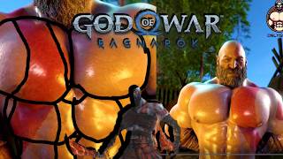 GOD OF WAR RAGNAROK | KRATOS BOUNCES HIS MYTHICAL POWERFUL PEC MUSCLES OF SPARTA  *BAWONG* 💪🐺👀🍑🔥🥵
