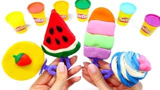 Basteln für kinder und Spielspaß mit Play Doh. Knete Ideen . Wir machen Eis