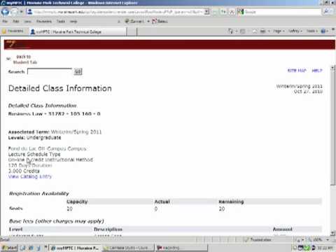 Video Tutorial: Course Schedule Lookup