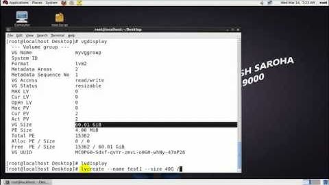 rhel 6 how to configure lvm in redhat linux in hindi with sarvesh saroha part2   YouTube
