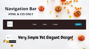 How To Create a Navigation Bar {HTML & CSS Only}, Simple Yet Elegant Design | Easy Tutorial