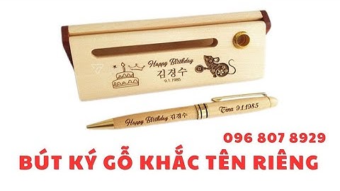 Bút ký gỗ quà tặng, khắc tên riêng theo yêu cầu, vận chuyển toàn quốc #quàtặngtoànquốc