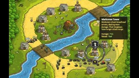 Kingdom Rush - Twin Rivers (Level 4) - Iron Challenge - normal difficulty