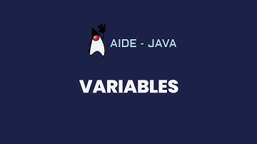 AIDE Tutorial - Java (Variables)