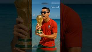 Ronaldo eat 'FIFA' World Cup trophy 🏆😱