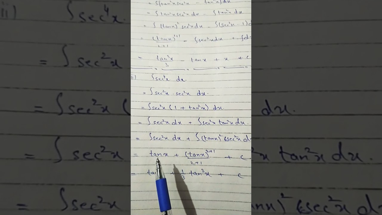 integration-of-trigonometric-function-sec-4x-easyway-math-fsc-ics