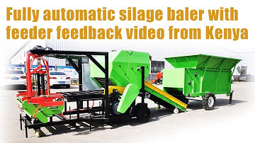 Amazing Baling & Wrapping Silage Effect from Kenya: Fully Automatic Silage Baler Machine & Feeder