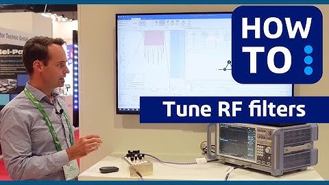 Filter tuning demonstation with Theunis Beukman