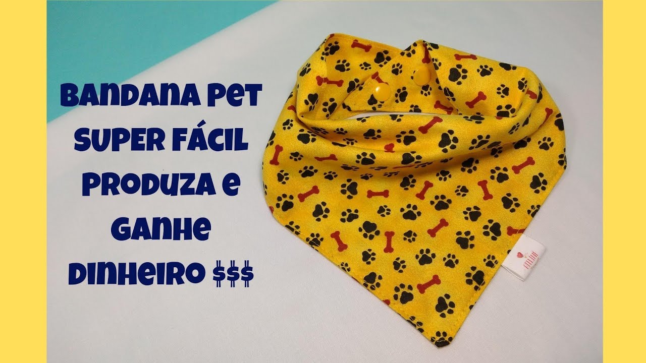 Bandana Pet - Super Fácil de fazer e muito Vendável  #bandanapet #pet # costuracriativa