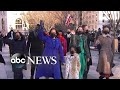 Vice President Kamala Harris takes her walk to the White House