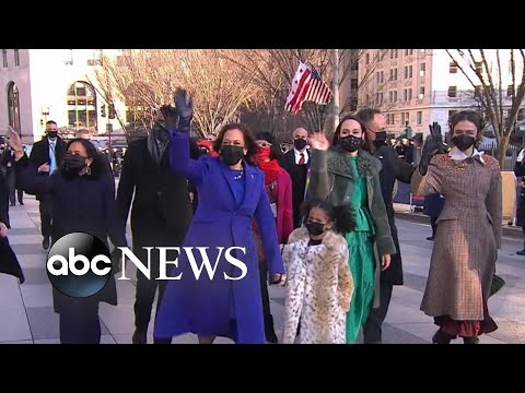 Vice President Kamala Harris takes her walk to the White House.