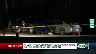 4 people seriously injured following crash in Claremont on New Year's Eve