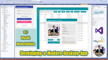 C# MySQL (Modern UI) 8. Change the app theme using Switch and ComboBox (Part 1/2)
