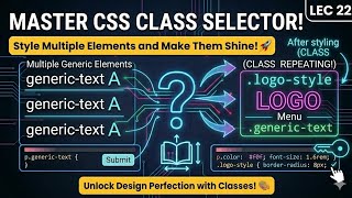 CSS Class Selector in Hindi | . (Dot) Symbol ka use aur Importance | Mission BTech | Lec 22