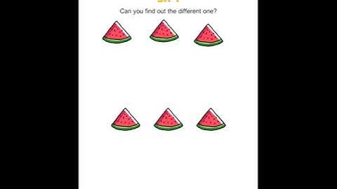 Brain out 2 ; level 4  Can you find the different one?