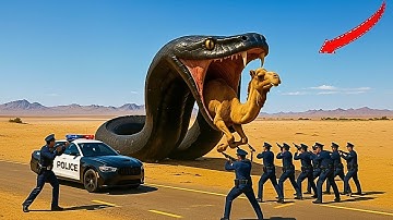 Brave Heroes Saves Lonely Camel from Giant Python Deadly Coils