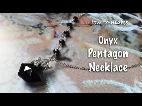 Onyx Pentagon Necklace | Handmade Jewelry | Jewelry DIY |오닉스 목걸이| 핸드메이드 주얼리| 주얼리 DIY