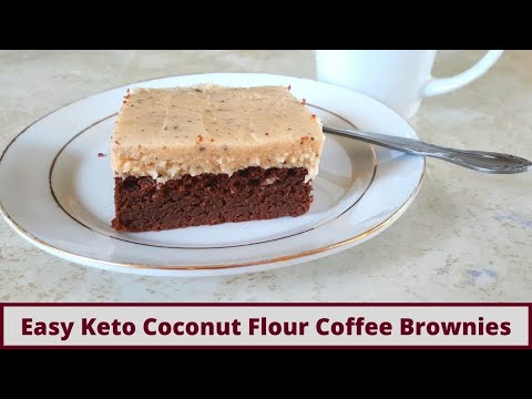 Quick Keto Coconut Flour Coffee Brownies (Nut Free And Gluten Free)