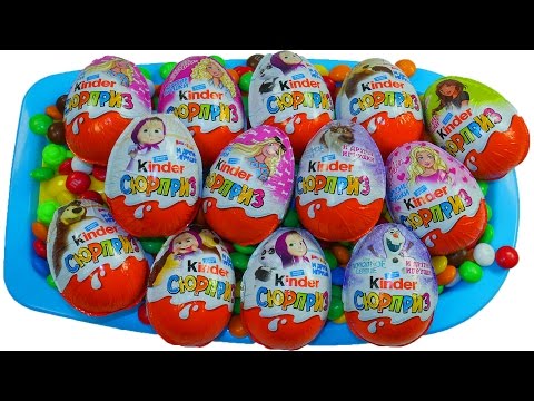 Kinder Surprise Eggs Открываем Яйца Киндер Сюрприз в Ммдемс M&M's Пингвиненок Пороро Pororo 뽀롱뽀롱 뽀로로 - Давай поиграем в игрушки