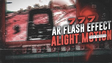 AR shot Flicker effect Like 777 | 777 Effects free presets | Alight Motion | RTG